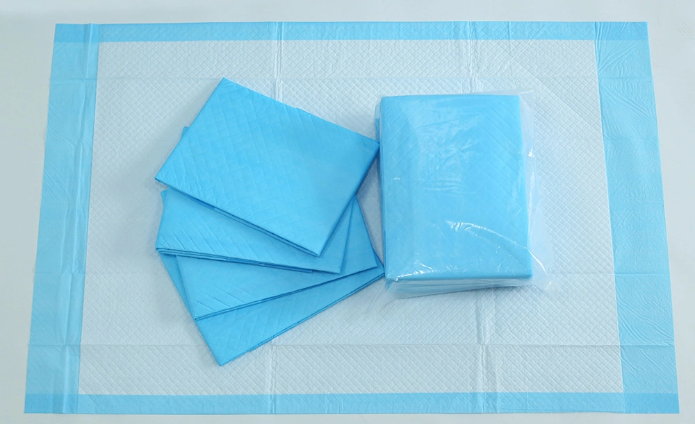 Personal Care High Absorbent Blue Film Hospital Medical Disposable Pad Adult Underpad Manufacturer