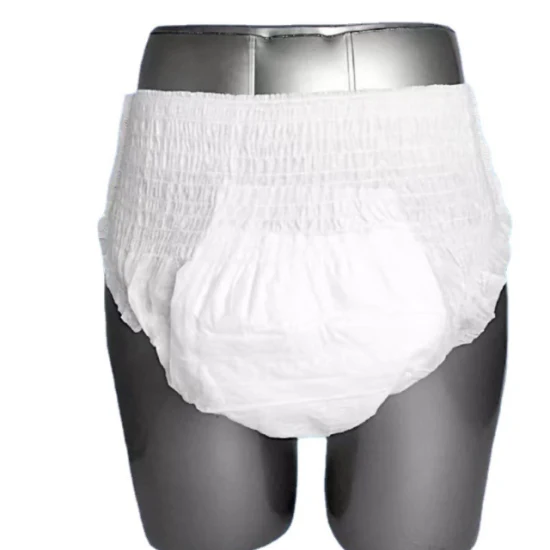 Pantalons imperméables épais imprimés Pull up Couches jetables pour adultes non tissés de type bon marché