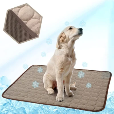 Tapis de refroidissement pour chien, coussins de refroidissement pour animaux de compagnie pour chiens, lit de refroidissement d'été pour chats, coussin de refroidissement portable pour animaux de compagnie pour la maison ou l'extérieur