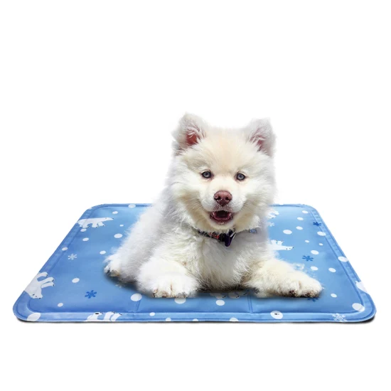 Tapis de refroidissement pour chien en gel activé par pression d'alimentation en produits pour animaux de compagnie d'usine