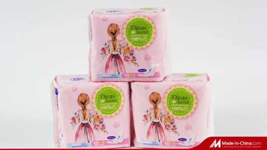 Prix ​​bon marché Échantillon gratuit de serviettes hygiéniques en coton de marque privée douce pour les femmes